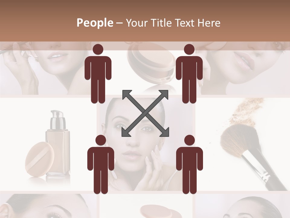 Facepowder Brunette Style PowerPoint Template