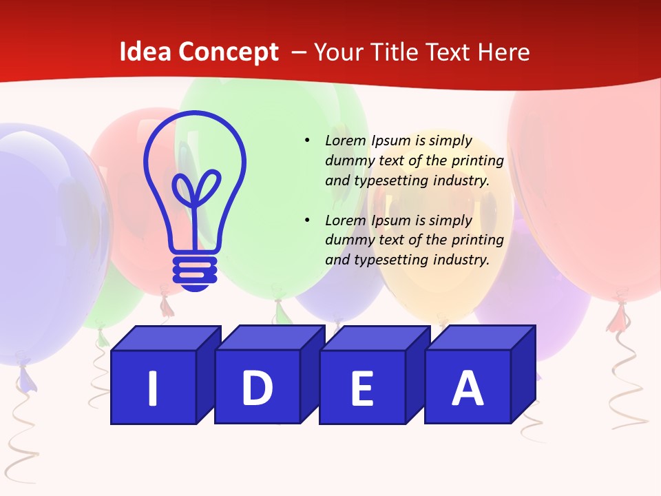 Event Cutout Multicolor PowerPoint Template