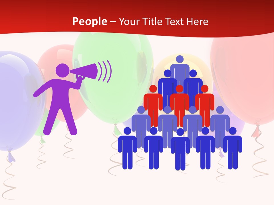 Event Cutout Multicolor PowerPoint Template