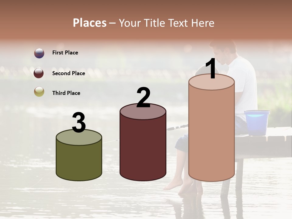 Father Reflection Bridge PowerPoint Template