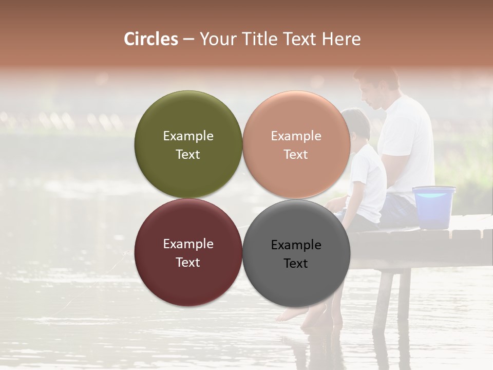 Father Reflection Bridge PowerPoint Template