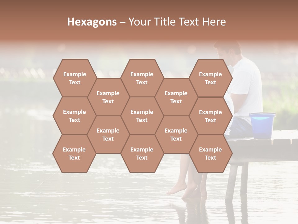 Father Reflection Bridge PowerPoint Template