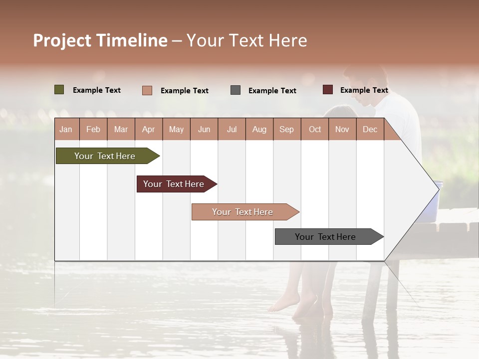 Father Reflection Bridge PowerPoint Template