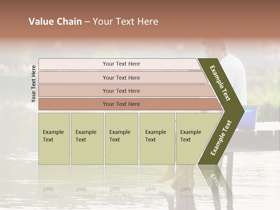 Father Reflection Bridge PowerPoint Template