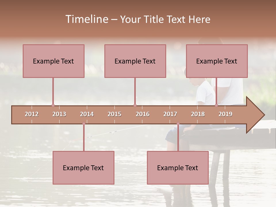 Father Reflection Bridge PowerPoint Template