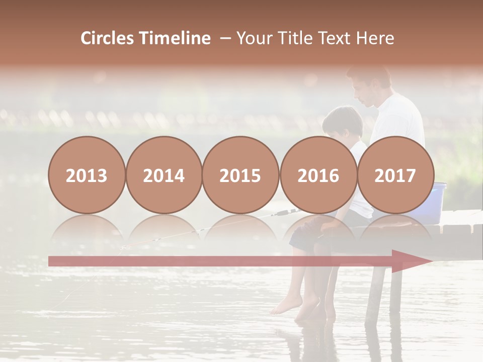 Father Reflection Bridge PowerPoint Template