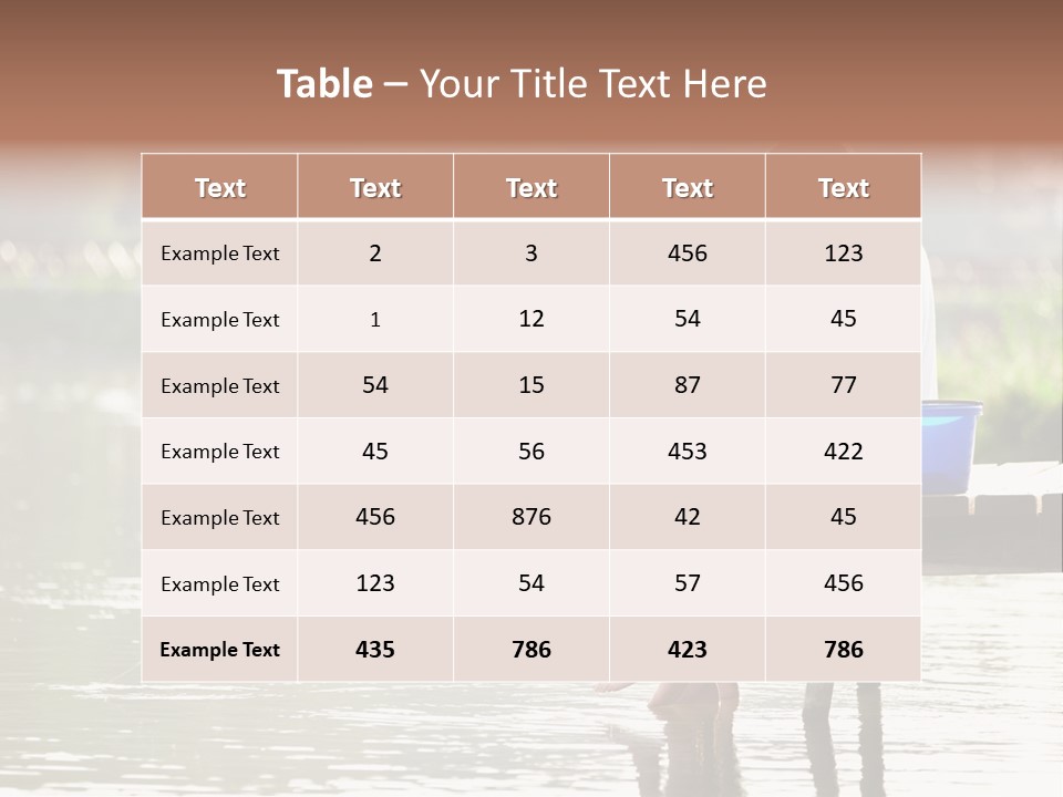 Father Reflection Bridge PowerPoint Template