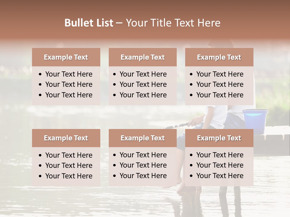 Father Reflection Bridge PowerPoint Template