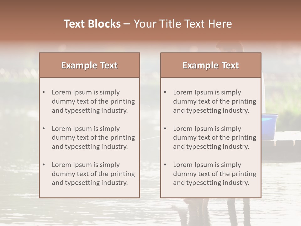 Father Reflection Bridge PowerPoint Template