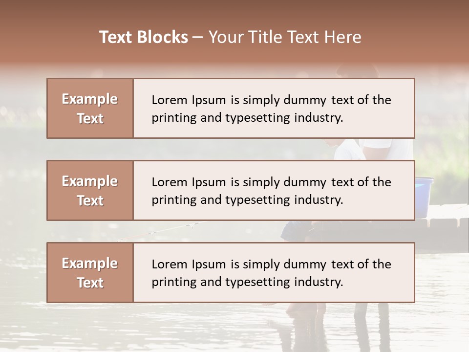 Father Reflection Bridge PowerPoint Template