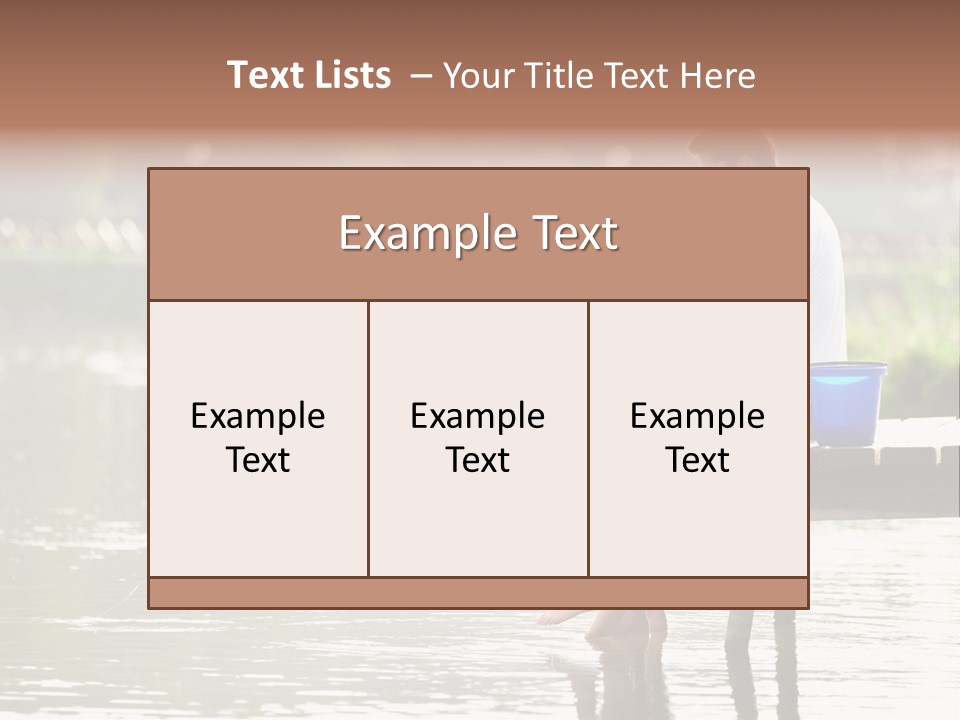 Father Reflection Bridge PowerPoint Template