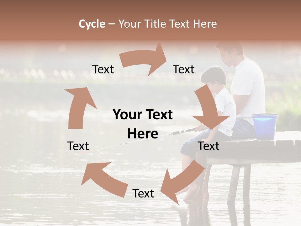 Father Reflection Bridge PowerPoint Template