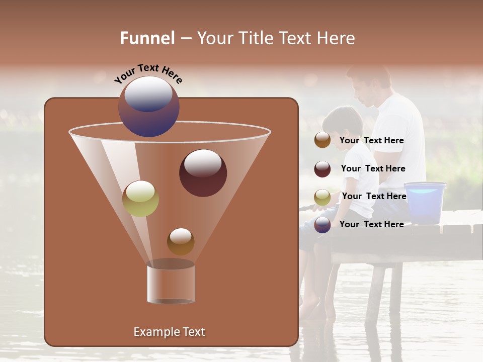 Father Reflection Bridge PowerPoint Template