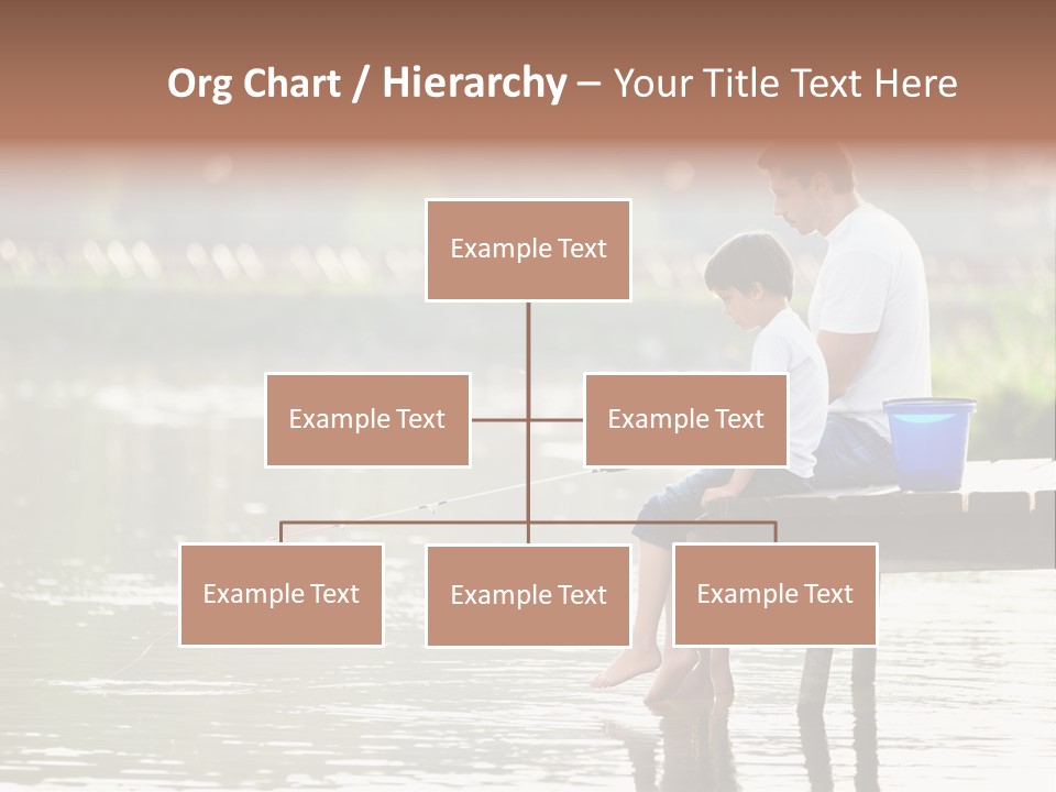 Father Reflection Bridge PowerPoint Template
