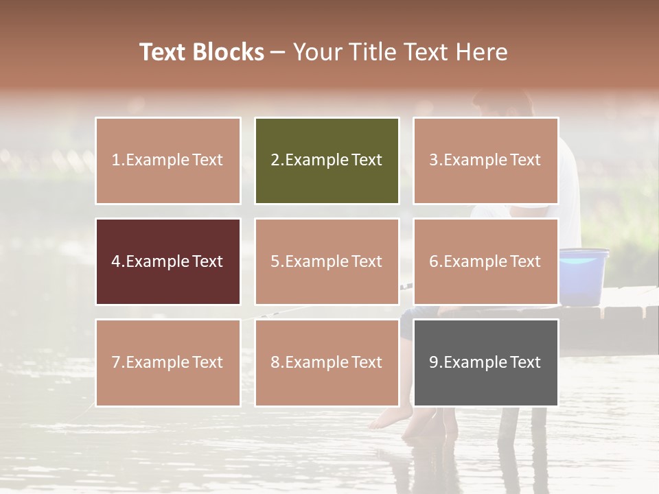 Father Reflection Bridge PowerPoint Template