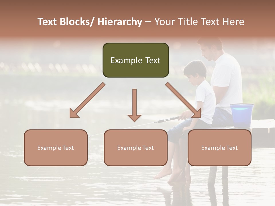 Father Reflection Bridge PowerPoint Template