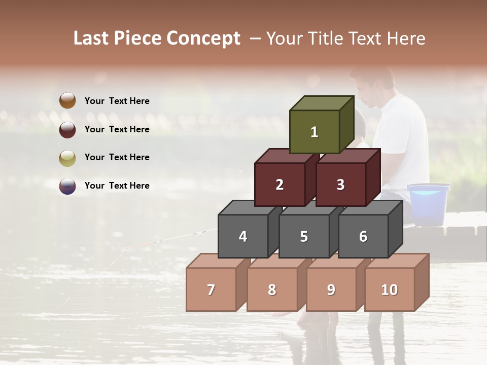 Father Reflection Bridge PowerPoint Template