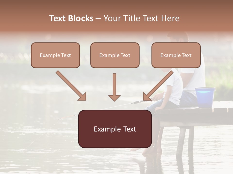 Father Reflection Bridge PowerPoint Template