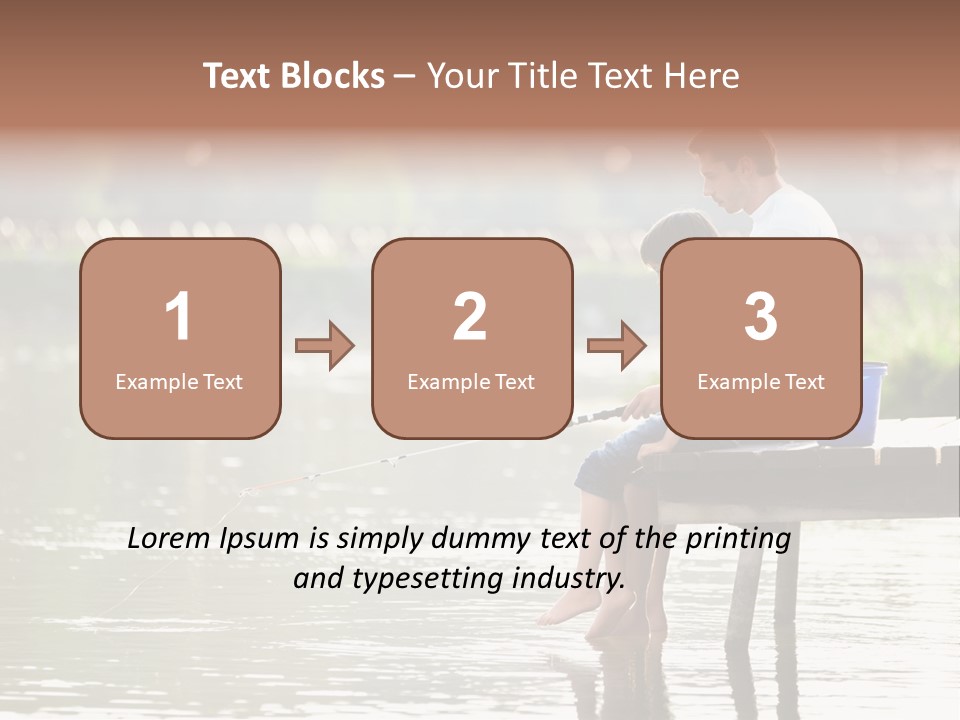 Father Reflection Bridge PowerPoint Template