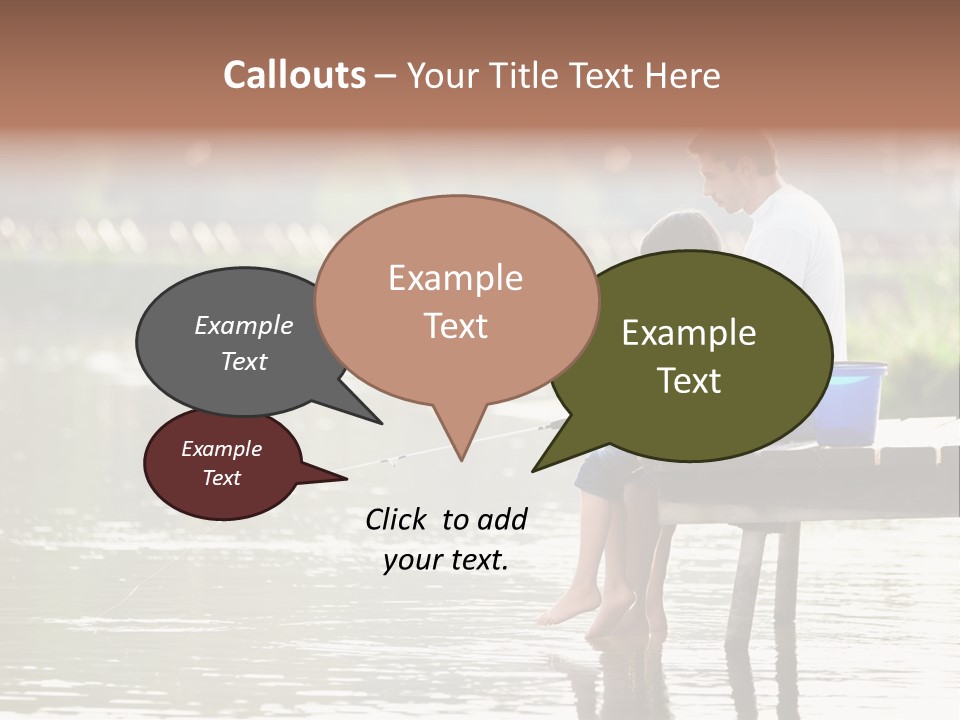 Father Reflection Bridge PowerPoint Template