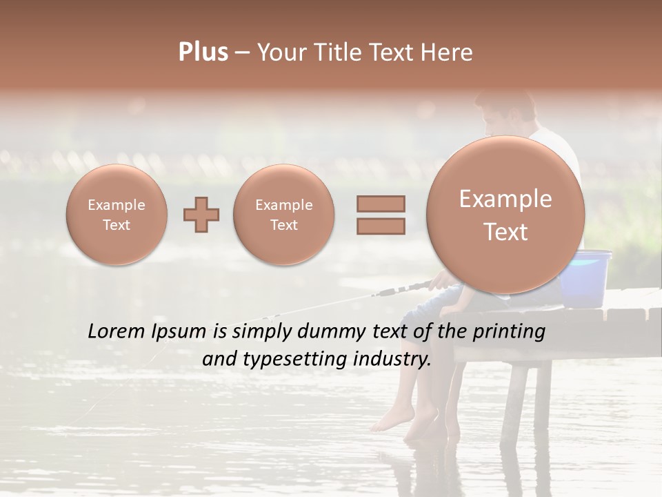 Father Reflection Bridge PowerPoint Template