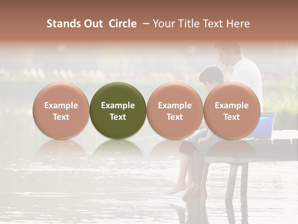 Father Reflection Bridge PowerPoint Template