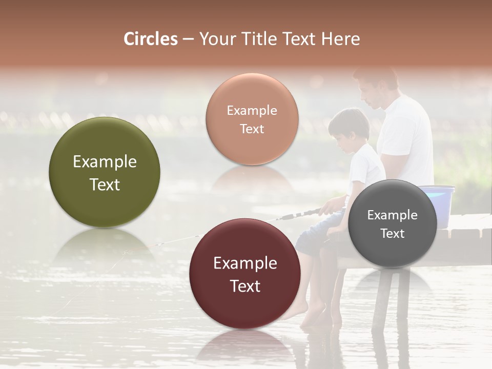 Father Reflection Bridge PowerPoint Template
