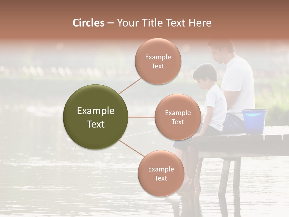 Father Reflection Bridge PowerPoint Template