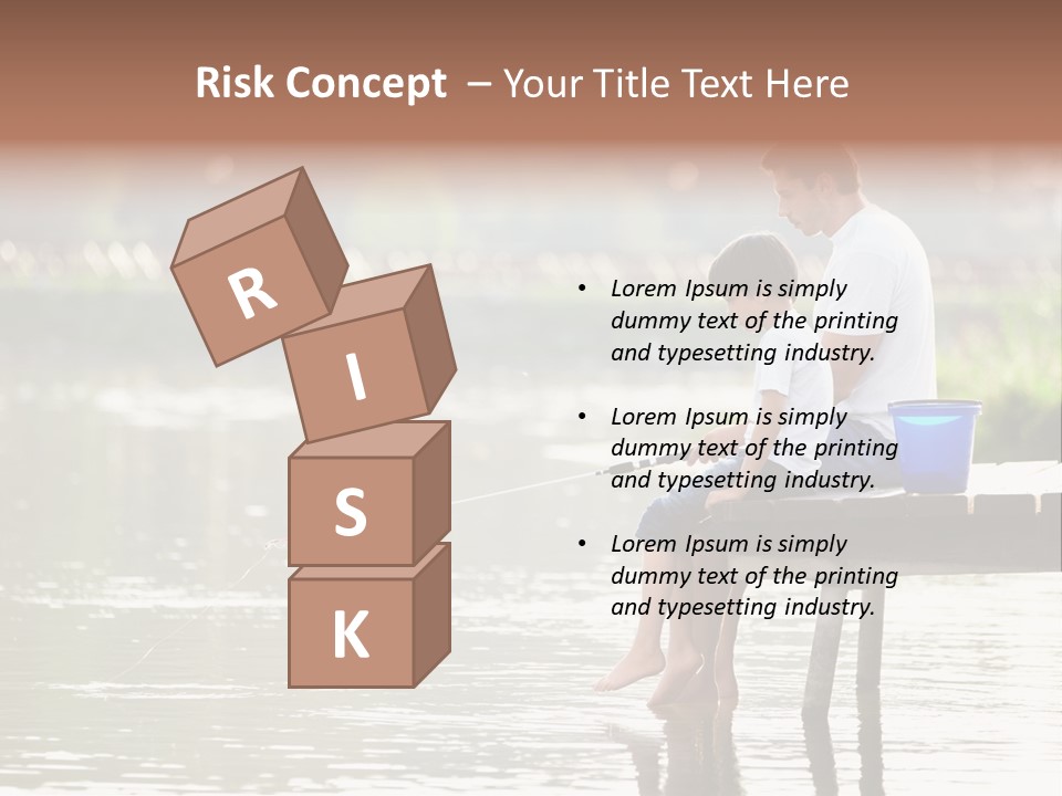 Father Reflection Bridge PowerPoint Template