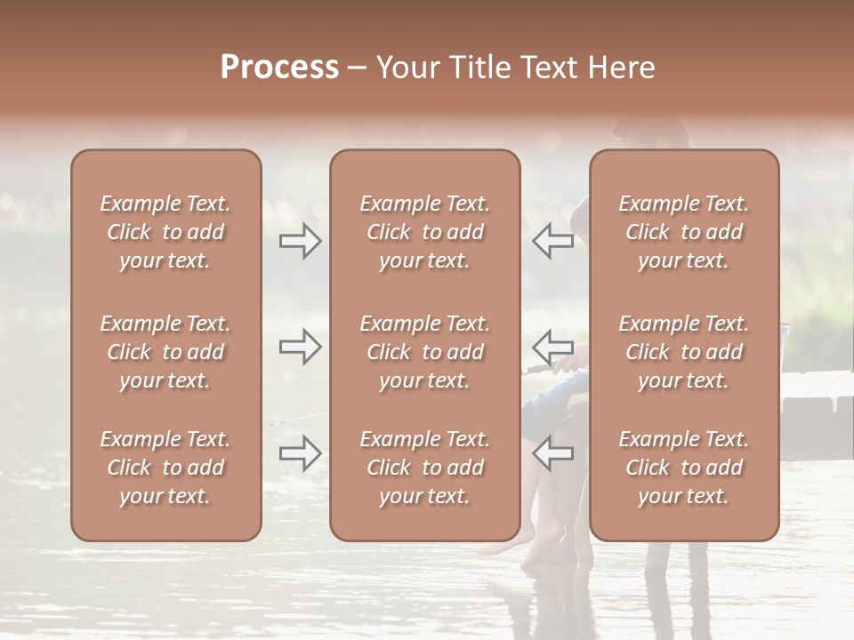 Father Reflection Bridge PowerPoint Template