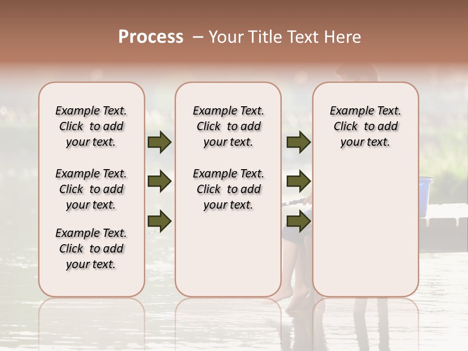 Father Reflection Bridge PowerPoint Template