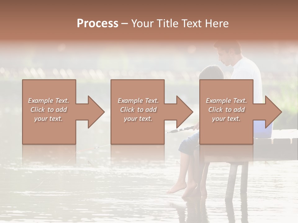 Father Reflection Bridge PowerPoint Template
