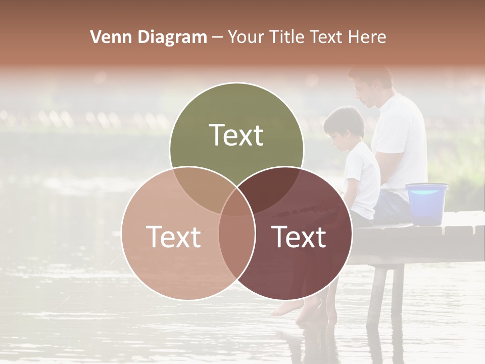 Father Reflection Bridge PowerPoint Template