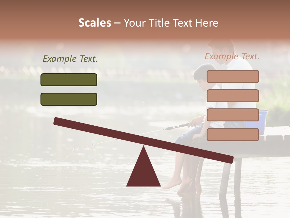 Father Reflection Bridge PowerPoint Template