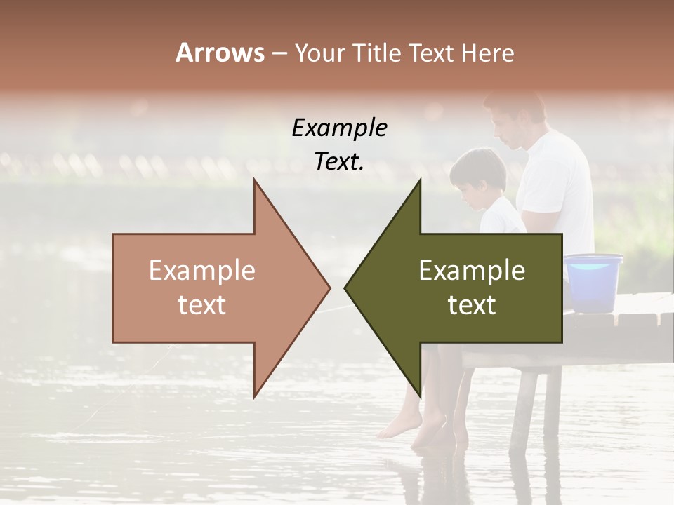 Father Reflection Bridge PowerPoint Template