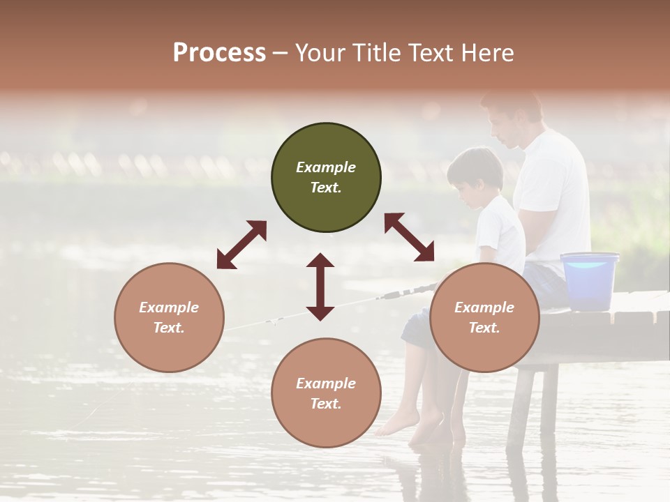 Father Reflection Bridge PowerPoint Template