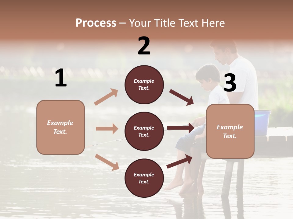 Father Reflection Bridge PowerPoint Template