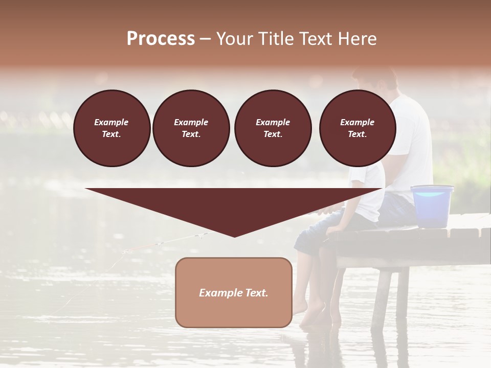 Father Reflection Bridge PowerPoint Template
