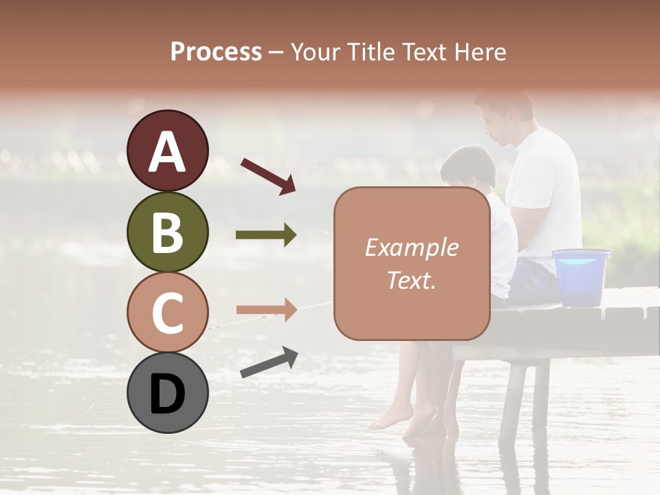 Father Reflection Bridge PowerPoint Template