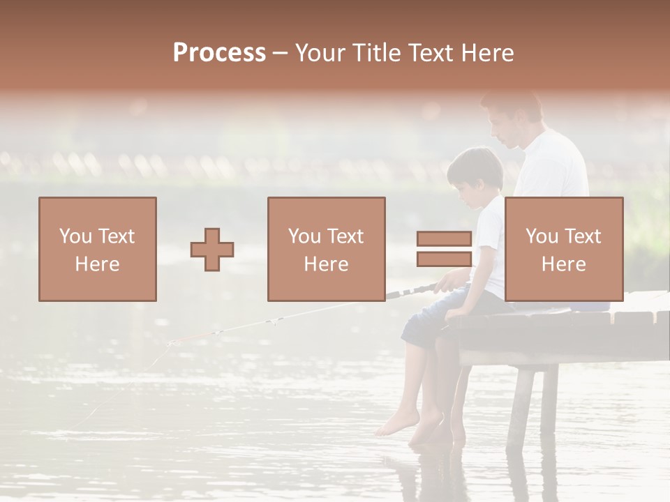 Father Reflection Bridge PowerPoint Template