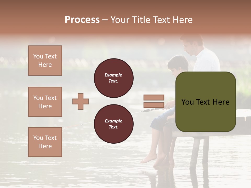 Father Reflection Bridge PowerPoint Template