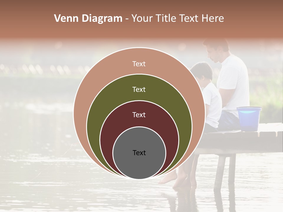 Father Reflection Bridge PowerPoint Template