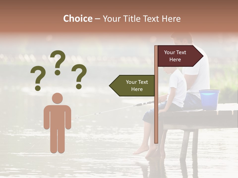 Father Reflection Bridge PowerPoint Template