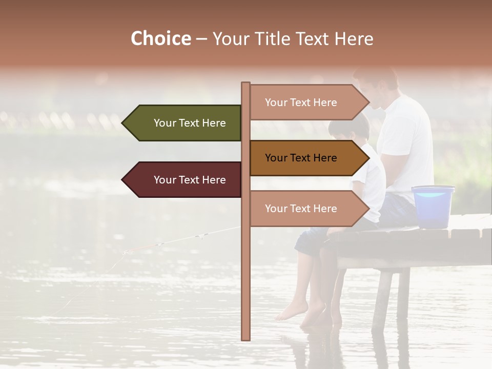 Father Reflection Bridge PowerPoint Template