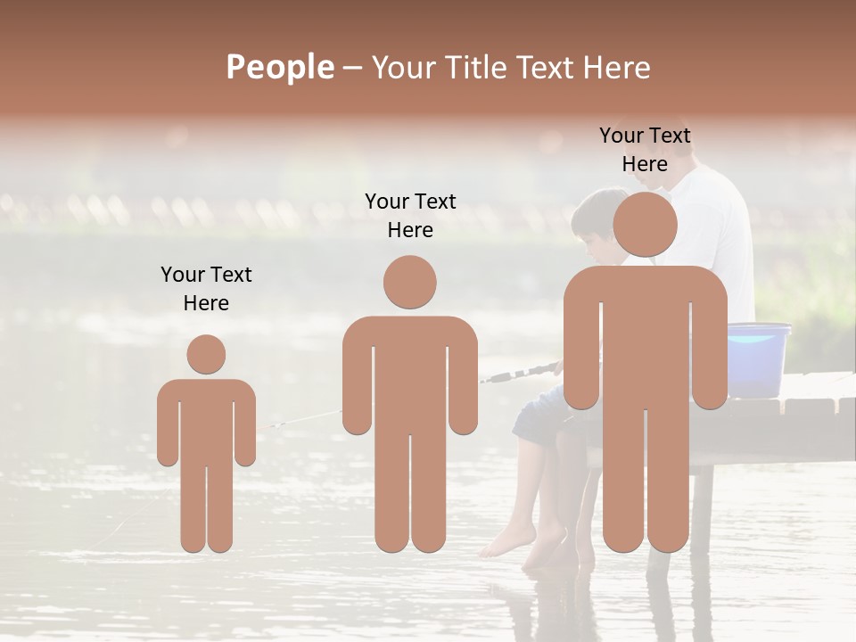 Father Reflection Bridge PowerPoint Template