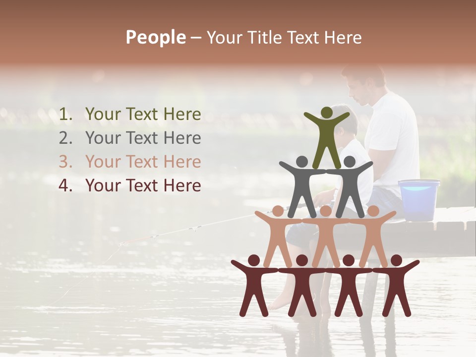 Father Reflection Bridge PowerPoint Template