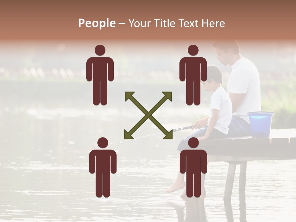 Father Reflection Bridge PowerPoint Template