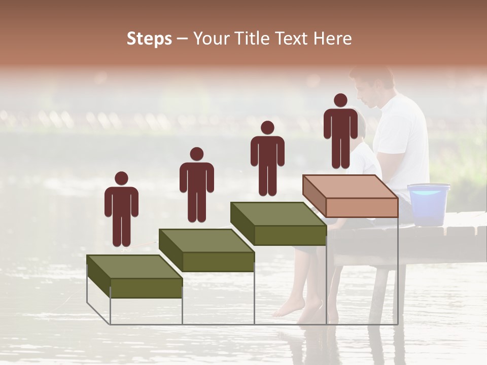 Father Reflection Bridge PowerPoint Template