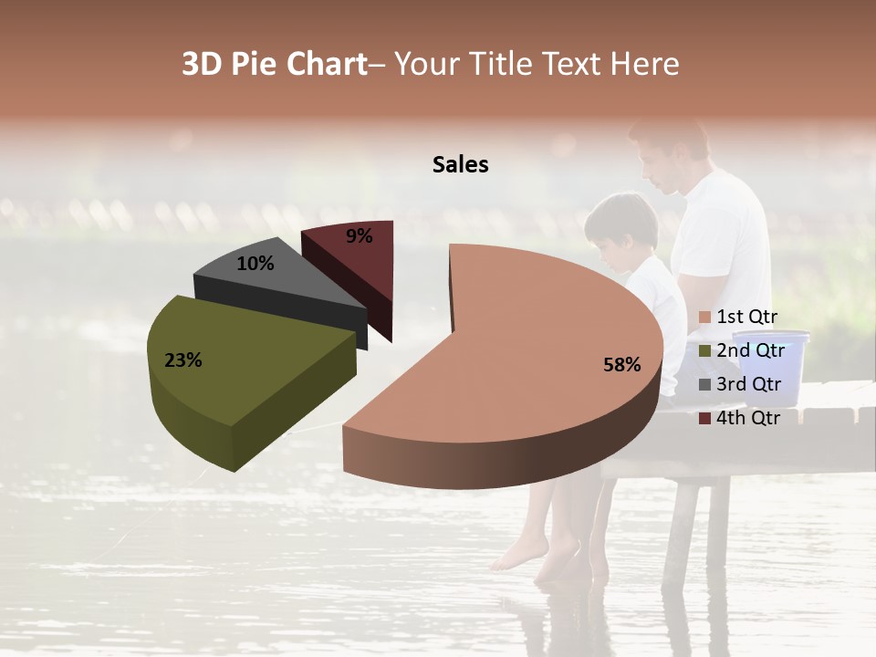 Father Reflection Bridge PowerPoint Template