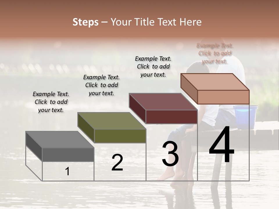 Father Reflection Bridge PowerPoint Template